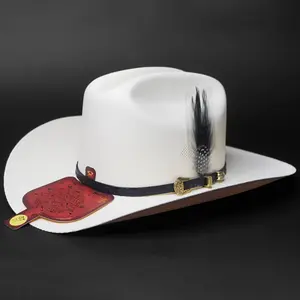 Tombstone Chaparral 1000x Pluma Negra - Estilo Panter - Sombrero Estilo Sinaloa