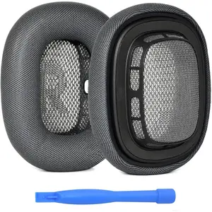 Ear Pads Replacement for AirPods Max Headphone by - Protein PU Ear Pad Cushions - Earpads Replacements – Black