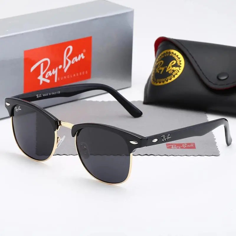 Ray-Ban Oversized Square Sunglasses for Men and Women, Classic Fashion Eyewear, UV Protection Casual Shades, Stylish Everyday Glasses