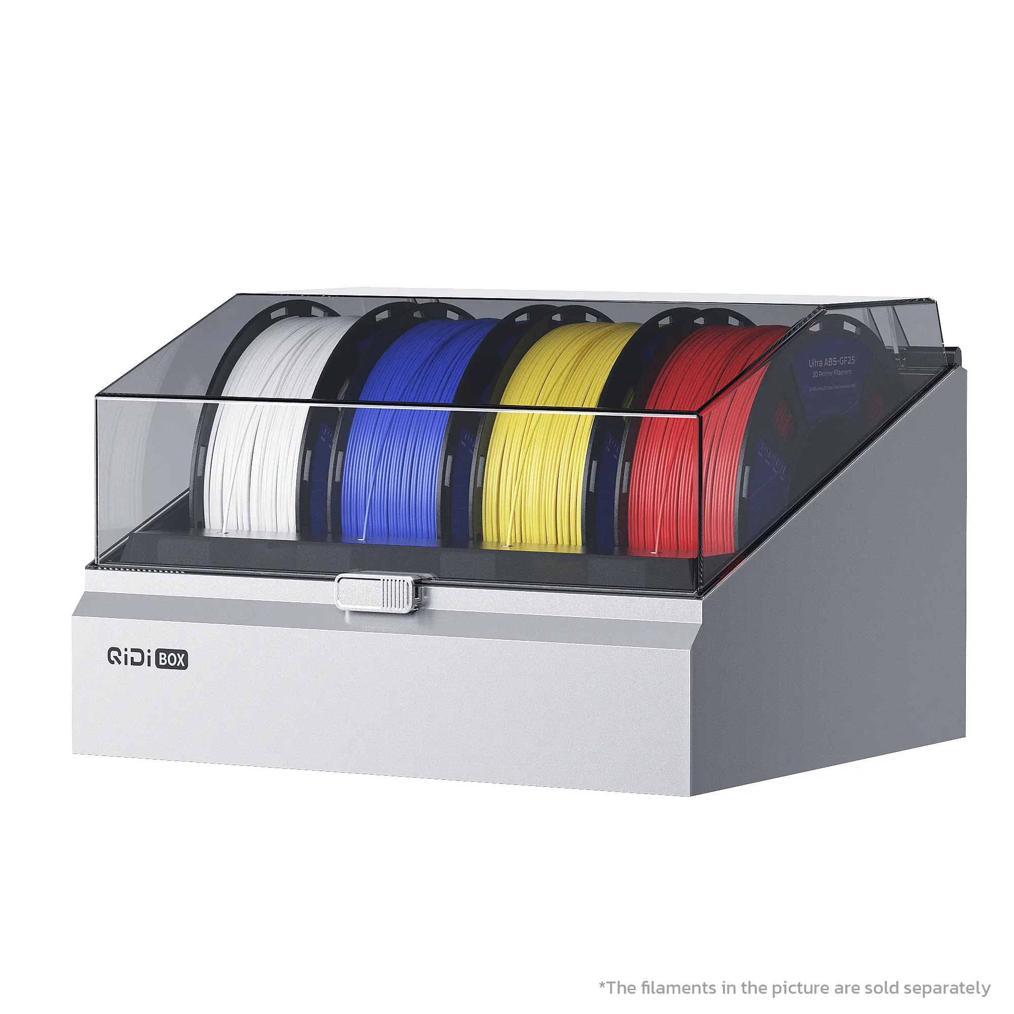QIDI Box Multi-Color 3D Printing System for QIDI 3D Printer, Active Drying (65°C), NFC Intelligent Recognition and Filament Auto-Reload, Double Hardened Steel Gear for PLA/PETG/ABS/CF/GF/PA/PC