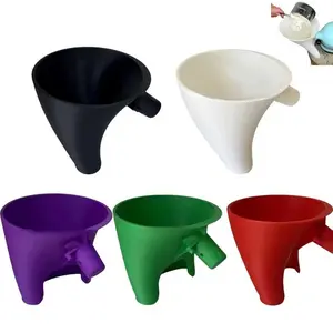 Flour Funnel Stand Mixer Attachment For Kitchen Aid Artisan Ksm150 Tilt-Head Plastic Powder Funnel With Easy-Pour Diameter in Vibrant Colors Utensils