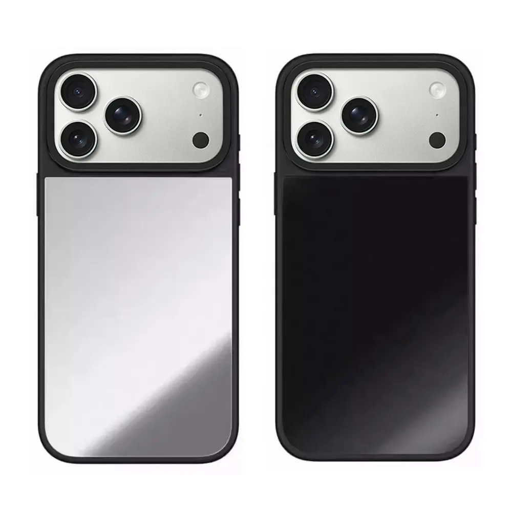 Pure Style Magnetic Mirror Phone Case with Camera Cutout - Magnetic Protector Accessory Compatible with iPhone 17PM/16/15/14, Accessories