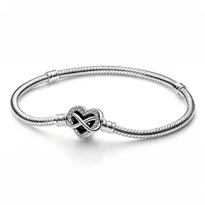 925 Sterling Silver Infinity Heart Bracelet for Women | Elegant & Timeless Jewelry ,GiftGraduation gift