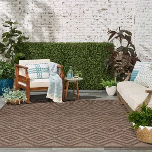 Nourison Versatile Solid Diamond Flatweave Area Rug - Home Decor Rug, Clean, Durable, Rip-Resist Indoor Outdoor Carpet, Clean Area Rugs