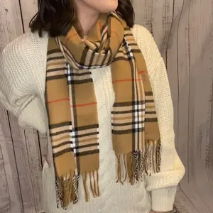 Classic Brown Print Scarf