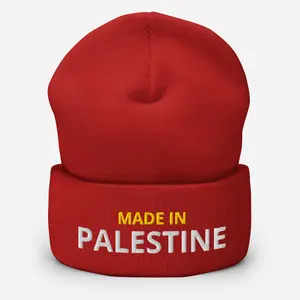 Made In Palestine Cuffed Beanie