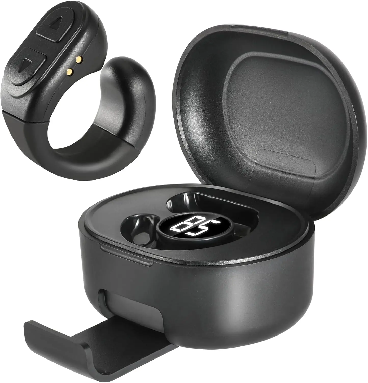 Bluetooth Remote Control Camera Button Ring - Compact Upgraded Smartphone Selfie Gadget with Digital Retractable Stand, Fashion Costume Jewelry, Compatible with Most Smart Devices, Ideal for Videos, Camera Accessory Gift