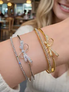 Elegant Butterfly Cuff Bracelet with Sparkling Cubic Zirconia, Unisex Fashion Jewelry for All Seasons, Perfect Gift for Holidays