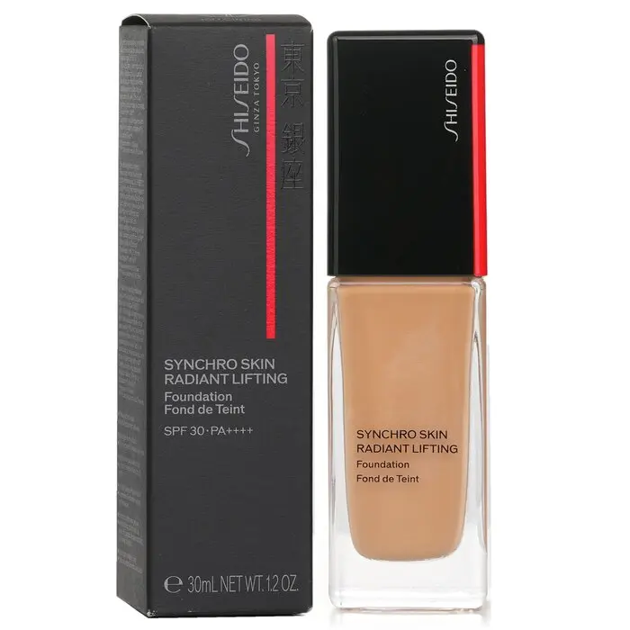 SHISEIDO Synchro Skin Radiant Lifting Foundation, Cosmetic Makeup with Hydrating Flawless Coverage, Lightweight, Radiant Glow Finish - #360 Citrine, Hyaluronic, Smooth, Oil