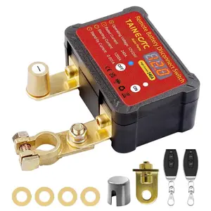 Remote Battery Disconnect Switch 12V 240A with Led Voltage Display, Ultra-Low Standby Current (0.001A), Anti Theft and Battery Drain, Battery Kill Switch For Car,RV,ATV,Truck,Tractor,Boat