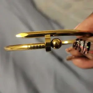 5-Piece Fashion Stainless Steel Bracelet Set, Rhinestone Bangle Bracelet for Holiday Gift