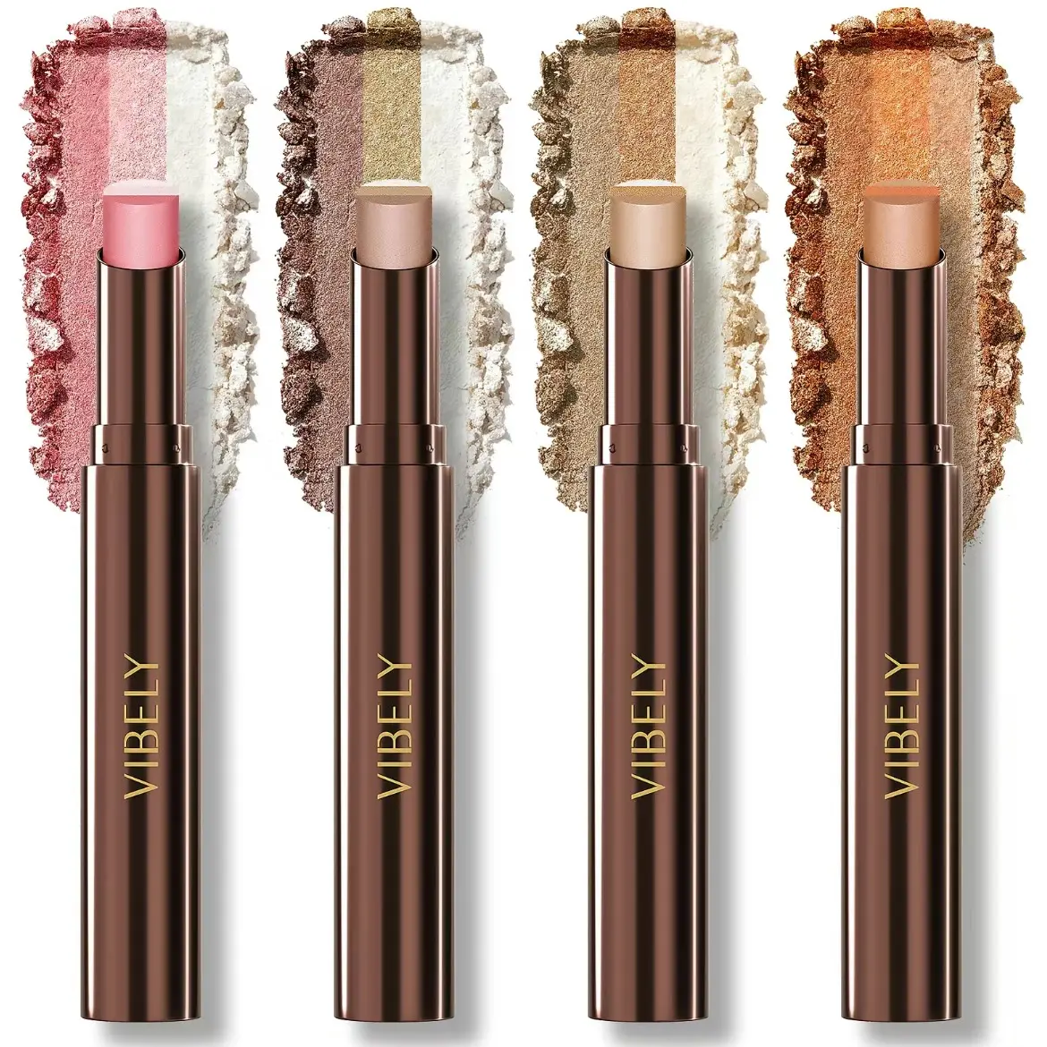 3-in-1 Waterproof Eyeshadow Stick, Glitter Gradient Long-Lasting Lightweight Eye Makeup Pen, Makeup Products, Glittery Eyeshadow
