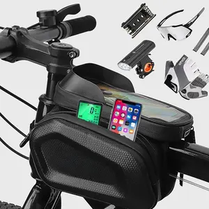 This large-capacity high-quality bicycle bag can be installed on both the front and the frame.It is adjustable and durable, and can safely store mobile phones, keys and essential items.It is a safety equipment for outdoor Mtb Ebikes cycling