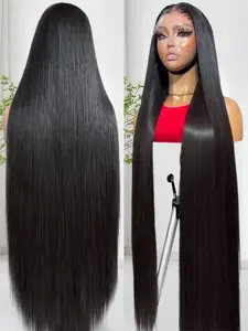 30 Inch Bone Straight Lace Front Wigs Human Hair 180 Density HD Lace Frontal Wig Brazilian 13x6 13X4 Lace Wig Hair Pre Plucked For Women