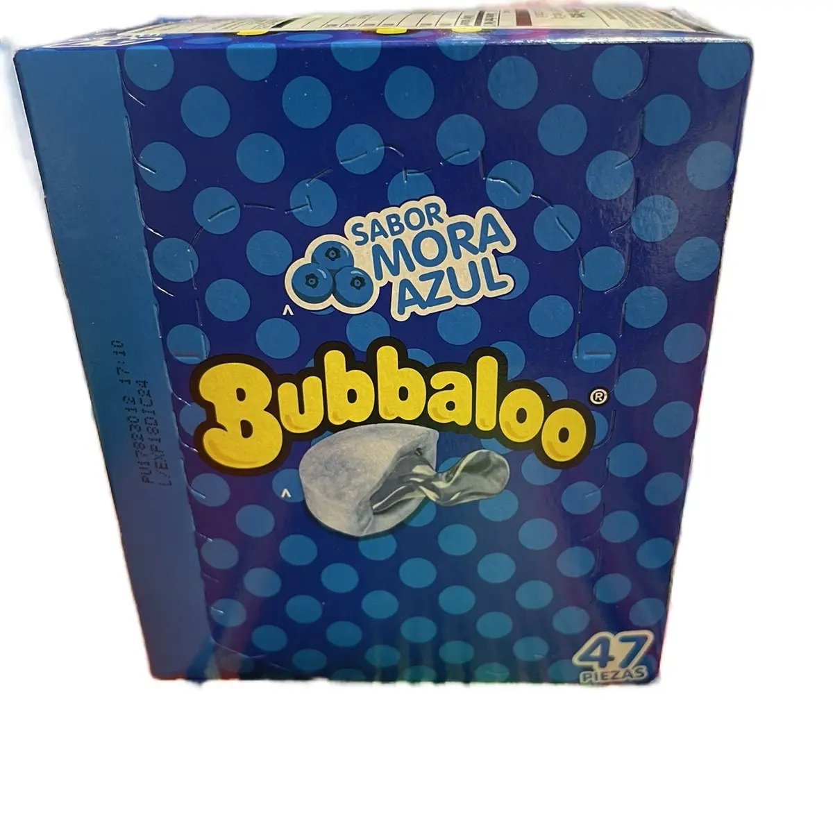 Bubbaloo sabor mora azul 47 pieces Gum