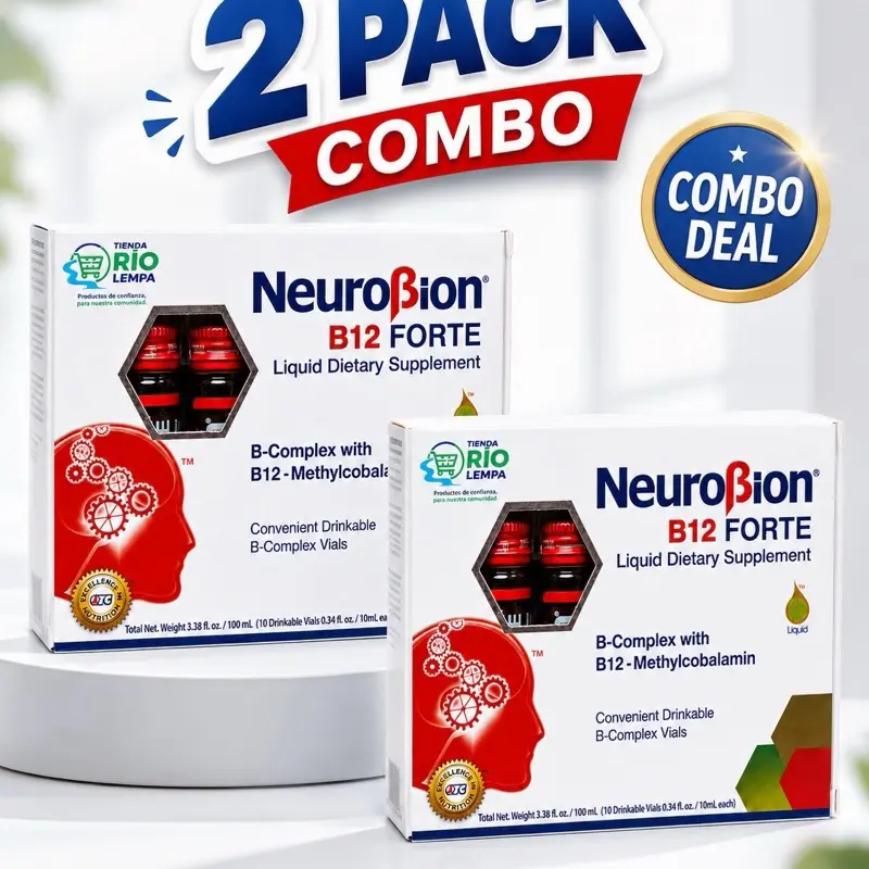 Neuro Liquid Vitamin Supplement 2-Pack - Metabolism Support, Dietary & Fitness Nutrition Aid, Protein-Infused Healthcare Supplement