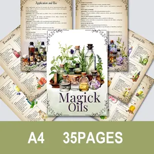 Essential Oil Magic Reference Guide, Witchcraft 35-Page Spellbook & Recipe Compilation, Love Spells, Protection Rituals, Wealth Formulas, Herbs, Uses