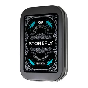 DriftHook Stonefly Life Cycle 32-Pack Fly Assortments - Lightweight & Portable for Year-Round Fly Fishing - Includes Nymph, Emerger, & Adult Dry Flies - Perfect for Trout Fishing
