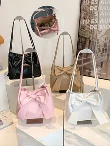 Elegant Bow Crossbody Bag, Single Shoulder Handbag, Casual Shoulder Bag, Everyday Shoulder Bag, Durable and Easy to Clean, Sweet Multifunctional Gift for Girls, Valentine's Day, Christmas, Ramadan