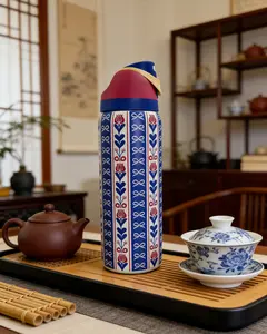 Blue Seal Water bottle 32oz, 945ML, freesip,with straw,heatpreservation time more than 24 hours, cold and hot watercan be insulated, can make coffee, frozen drinks,,exquisite workmanship, suitable for camping, work,indoor and Outdoor use.