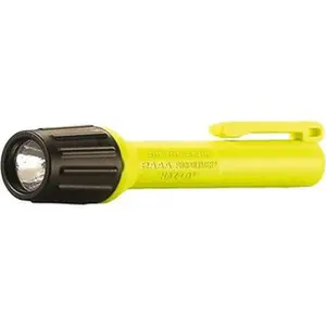 Streamlight Industrial-Tactical LED Light Flashlight - 60 Lumens, White LED, Yellow Plastic Body, 2 AAA Alkaline Batteries Included, Adult-Use, Model 66500, Led Lights, Battery-Powered