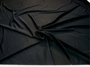 Fabric Nylon Spandex 4 way stretch Solid Black NLY03