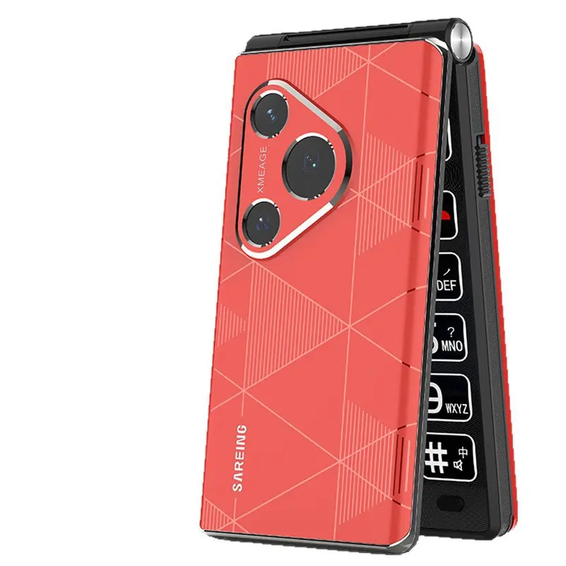 Unbreakable Senior Flip Phone with Large Screen, 4G Full Network, 5G China Telecom Support, Ultra-Long Standby, Built-In Speaker, Drop Protection