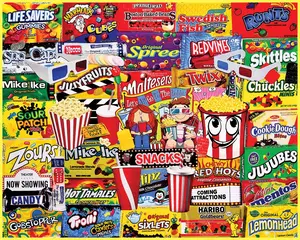 Movie Snacks (1884pz) - 1000 Piece Jigsaw Puzzle