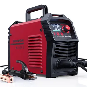 ARCCAPTAIN ARC160 110V/220V Stick Welder, [Large LED Display] 160Amp ARC Welding Machine with Synergic Control, IGBT Inverter Portable MMA Welder Machine with Lift Tig Hot Start, Arc force and Anti-Stick