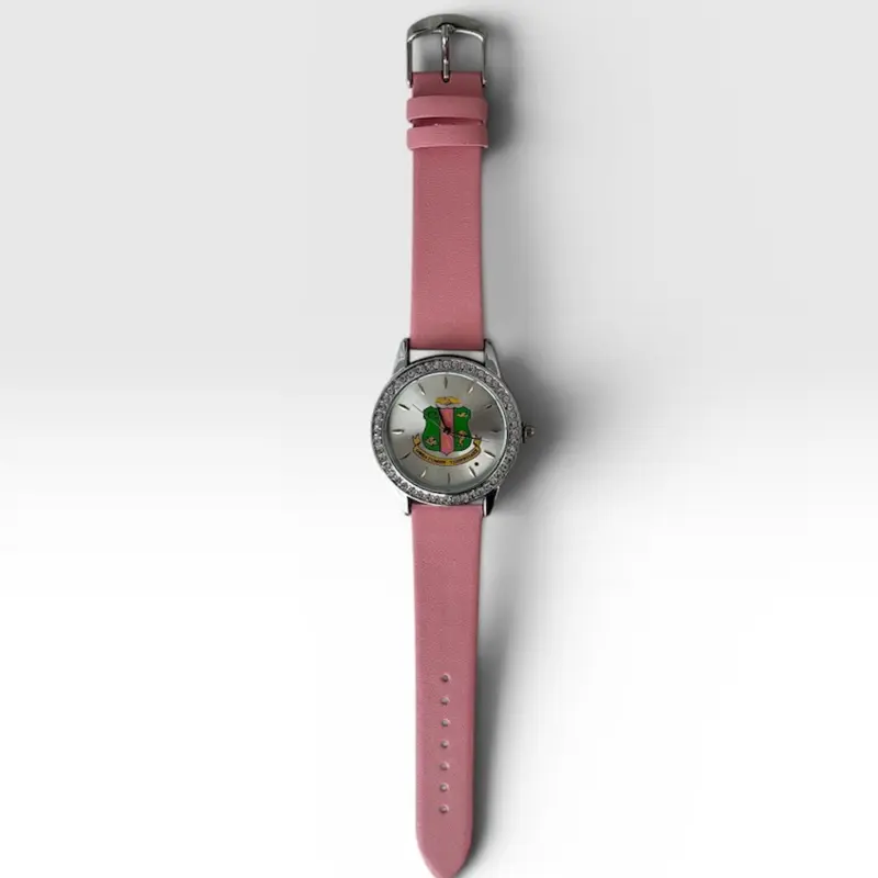 Aka Sorority Pink Watch - Vibrant Pink Color, Aka Sorority Design, Perfect for Any Occasion, Unique Accessory for Members and Style Enthusiasts