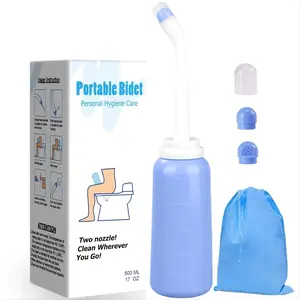 Portable Bidet Sprayer, Handheld Bidet Sprayer, 1 Count 120 Degree Elbow Design Bidet Cleaning Sprayer, Toilet Cleaning Supplies For Home Bathroom, Water, Modern