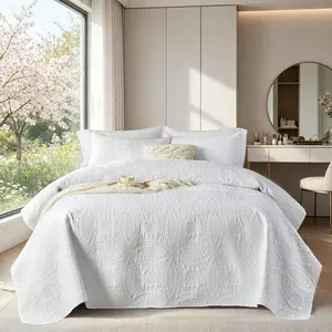 Luxury Quilt Set, Modern Coin Pattern All-Season Universal Bedspread Set, Soft And Comfortable Bedroom Decorative Bed Cover, All-Season Home Decoration Quilt, Halloween, Christmas Family Gift, Bedding Set