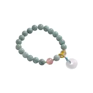 Natural High quality Jade Bracelet With Jade DonutCharm Blue Water Jade For Daily Wear jade bracelet