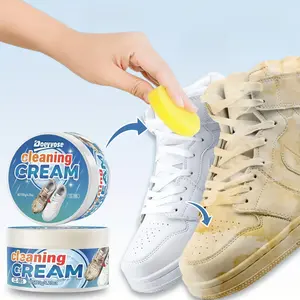 Doeyvose Multi-Purpose Shoe Cleaner 120g, Shoe Cleaning Kit, Quick Wipe Sneakers, No Rinse Needed, Ideal for Rvs Travel Home Use, Includes Sponge Brush