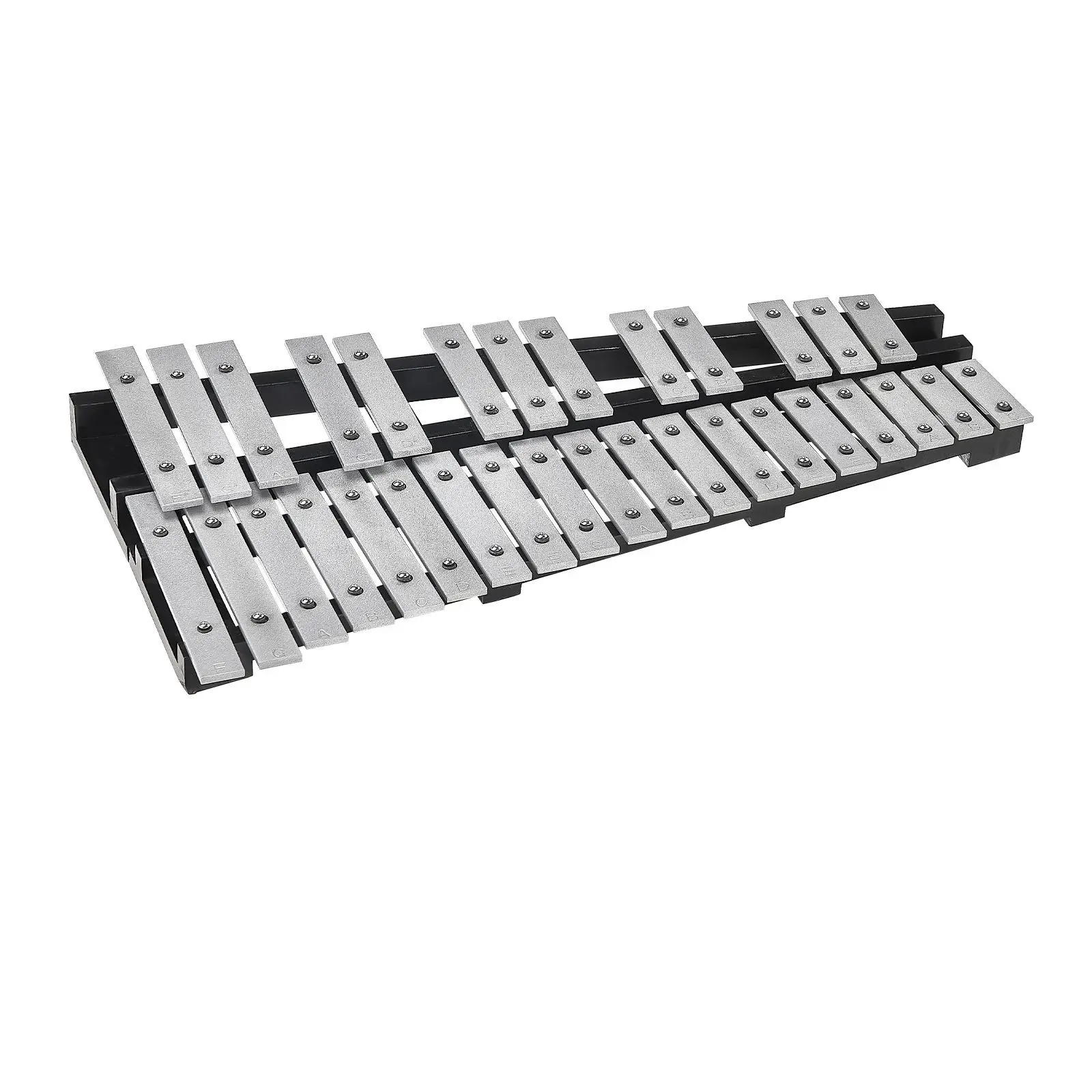 【Summerfinds】VEVOR 32-Note Glockenspiel Xylophone Bell Kit, Unisex Percussion Musical Instrument with Mallets, Drum Sticks & Foldable Storage Bag, Crisp Spray Paint Finish for Adults/Students, Xylophones, Musical Instruments