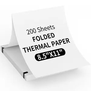 Thermal Paper A4 Continuous Print, 200 Sheets Thermal Printing Paper, Foldable Paper (210mm Width), Ideal for Continuous Printing, Office Stationery Supplies