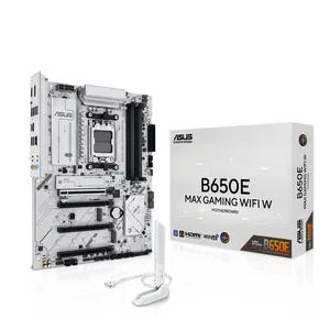 ASUS B650E MAX GAMING WIFI W - AMD B650 AM5, PCIe 5.0, ATX Motherboard, White PCB, DDR5, 3x M.2, Wi-Fi 6E, 2.5Gb LAN, USB 10Gbps Type-C, DisplayPort, HDMI, BIOS FlashBack, Aura Sync, Advanced AI PC