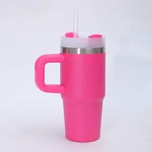 25pcs US warehouse stock 14oz heat-sublimation stainless steel mug Keeps drinks hot or cold Ideal for outdoor activities Perfect gift for Christmas and Halloween 14oz heat-sublimation vacuum-insulated travel coffee mug with handle Suitable for school a