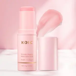 Wrinkle Bounce Multi Balm Stick, All-in-One Hydrating Moisturizing Lip Balm Eye&Neck Cream Make Up Base, Watery Glow Skin Care Hydrating Lip Treatment