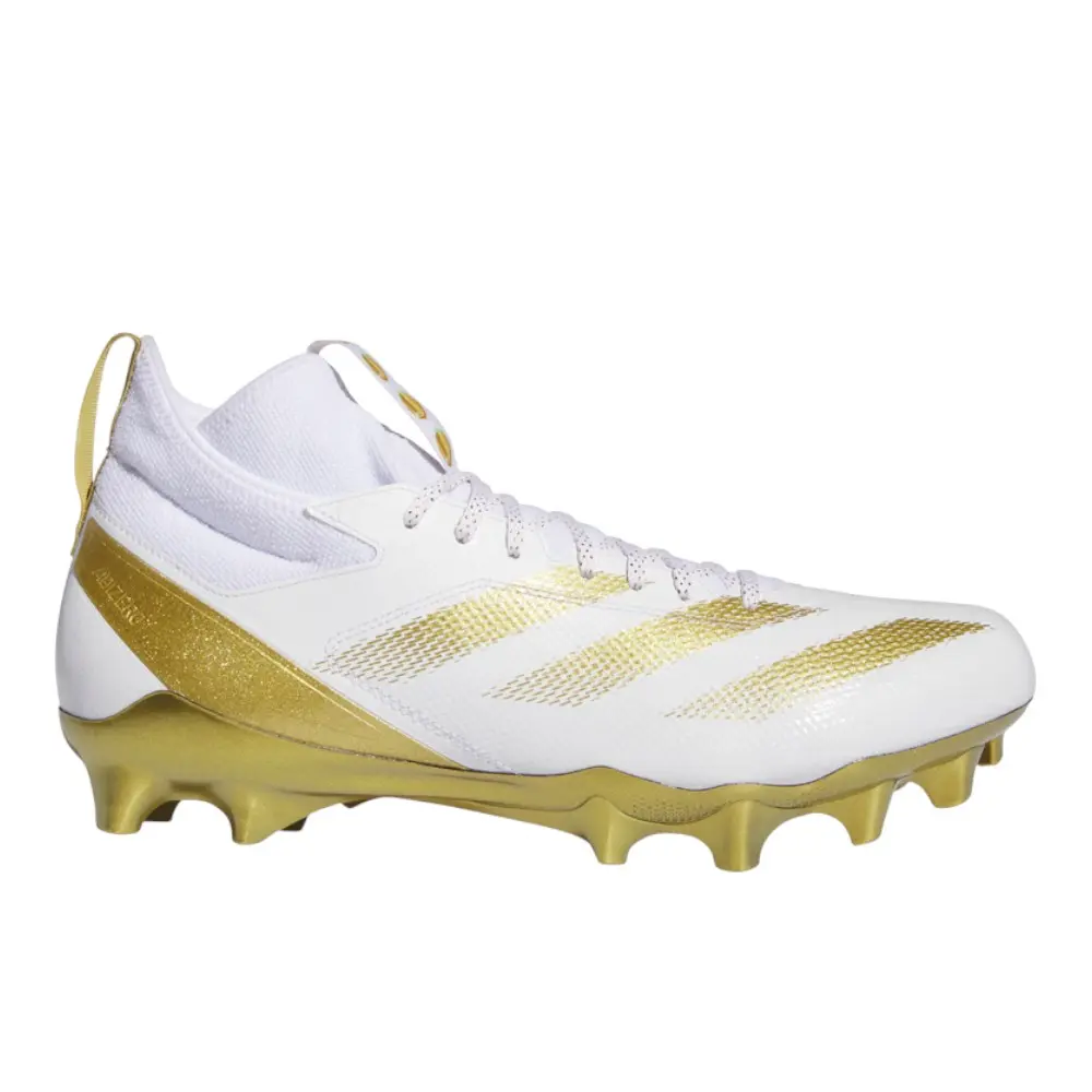 adidas Mens Adizero Impact Speed Juice American Football Sneakers Shoes - White
