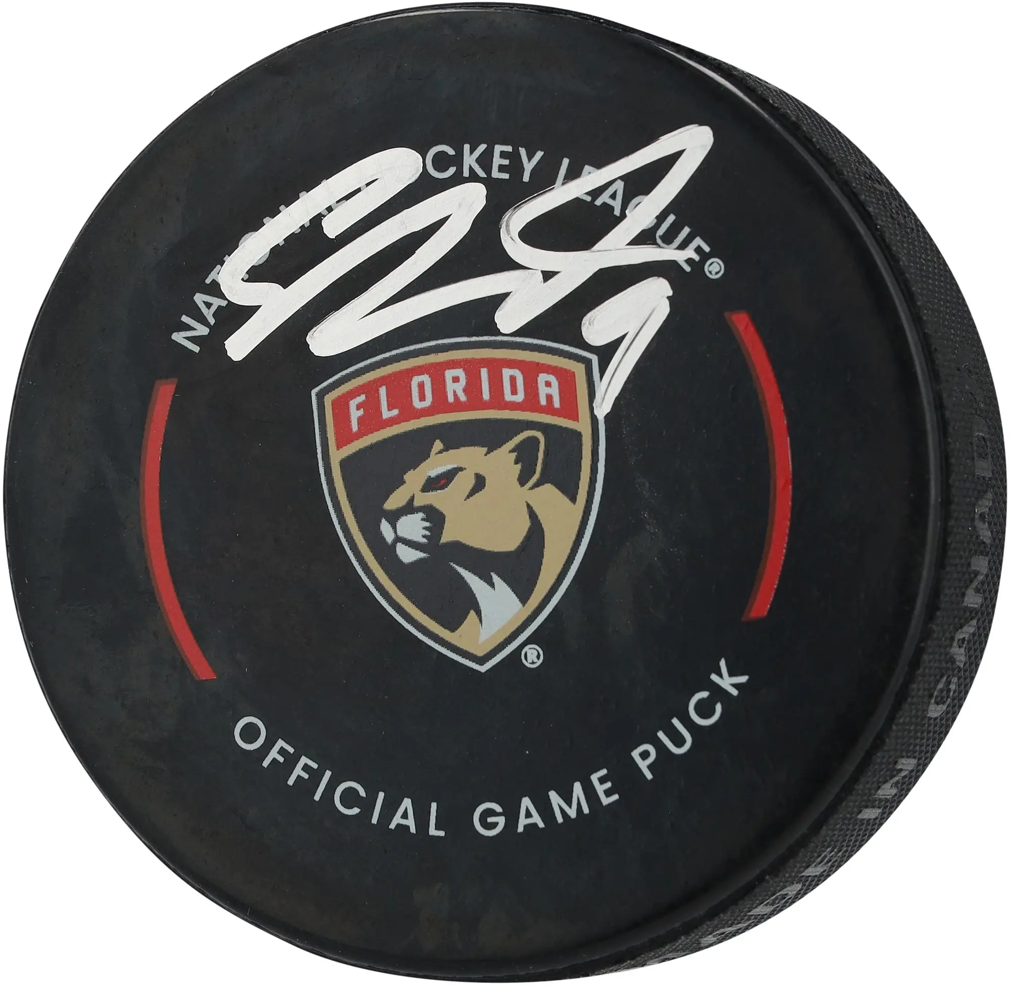 Sam Bennett Florida Panthers Autographed Official Game Puck - Fanatics Authentic Certified
