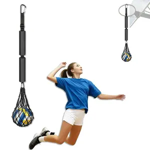 Volleyball Spike Trainer, Volleyball Training Aids, Volleyball Attack Trainer, Adjustable Volleyball Spiking Training System can Improve Your Serving, Jumping, arm Speed and Spiking Power Rebounder
