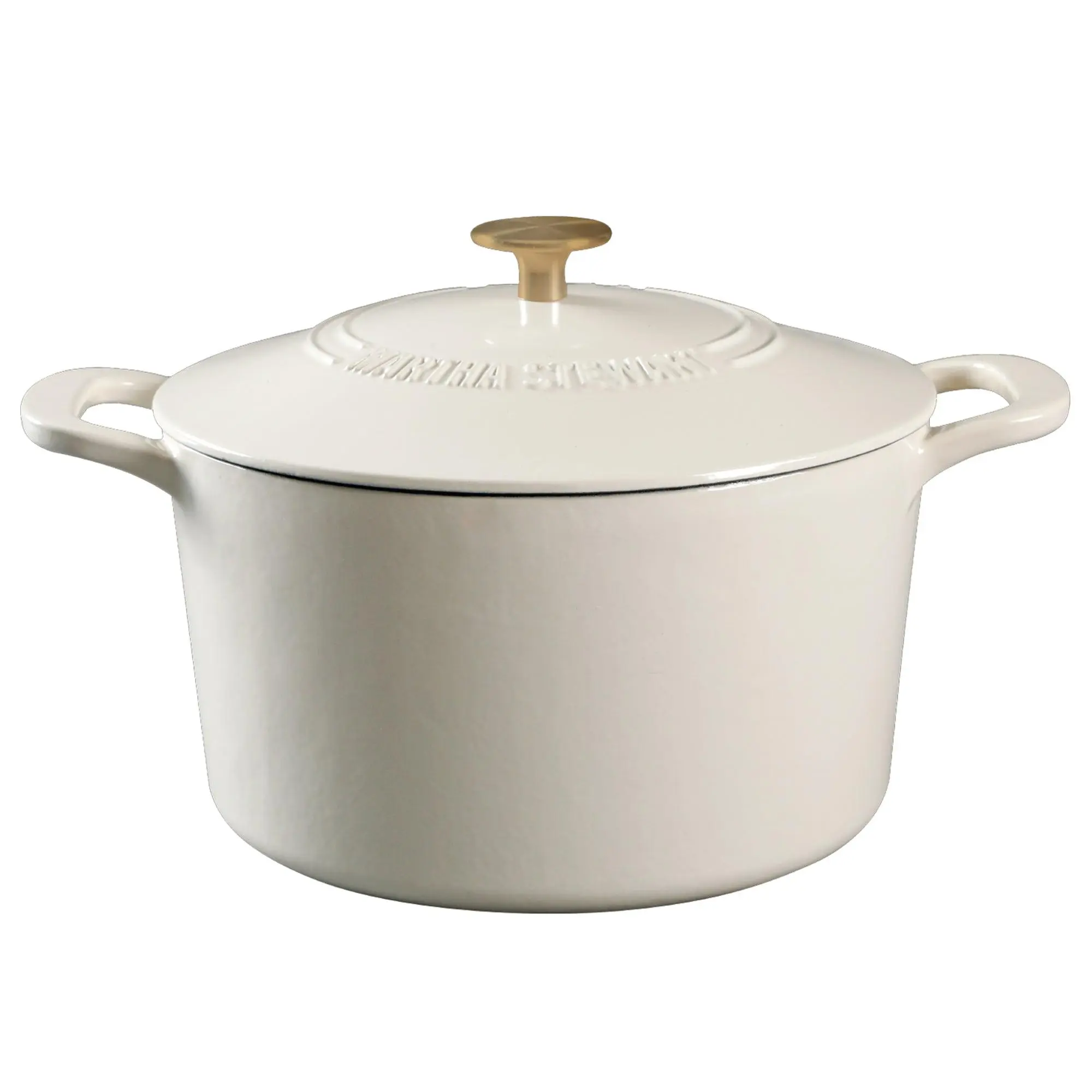 Martha Stewart Gatwick 7-Qt Enameled Cast Iron Dutch Oven - Oven Safe to 450°F, Induction Compatible Cookware Pots Smooth Sturdy