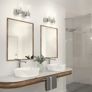 Ratio 2-light LED bathroom vanity light