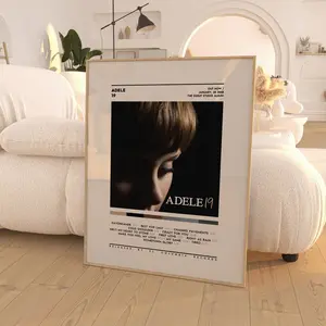 Adele - 19 Digital Poster / Adele Poster / Adele Tracklist / Album Cover Poster / Poster Print / Adele Albums Decor Glossy