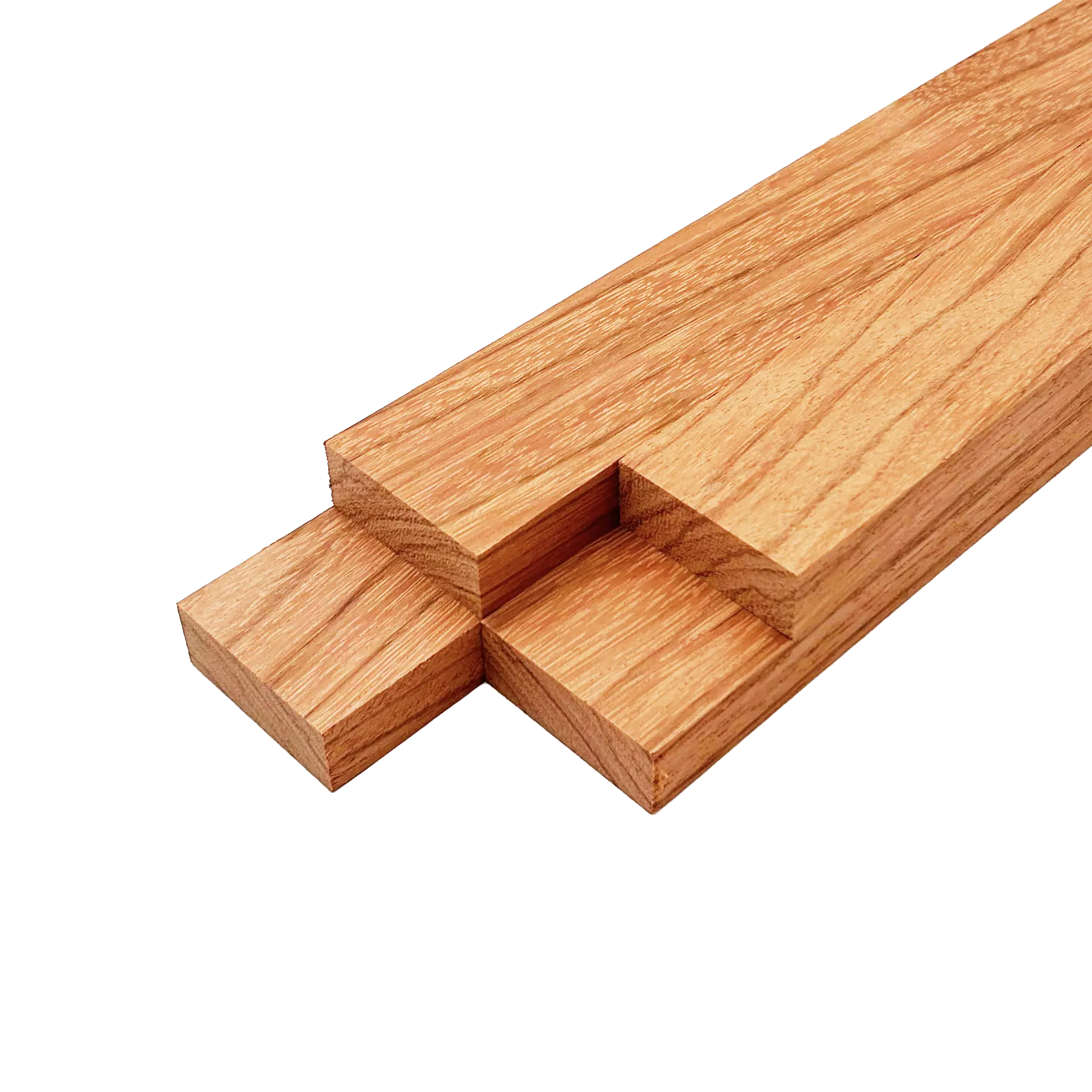 Red Zebrawood Lumber Board - 3/4" x 2" (4 Pcs)