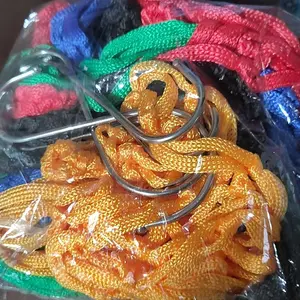 Random Color Chicken Feeding Bag, 1/2/3/5 Counts Nylon Hanging Chicken Feeder, Pet Feeding Tool for Chicken, Goose, Duck, Sheep, Cattle, Horse