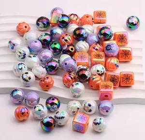Mix Halloween Beads 250g 16,18,20mm for DIY Bracelets and pens & Halloween Costumes Enhance Your Spooky Look with Unique Pend Bracelet Beads