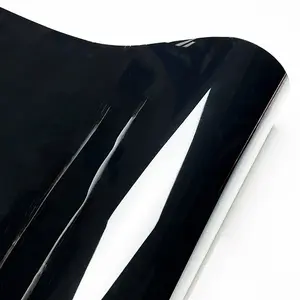 Ultra Gloss PET Piano Black Car Vinyl Wrap Film DIY Sticker Decal Self Adhesive Air Release Auto Accessories Sticker for Cars