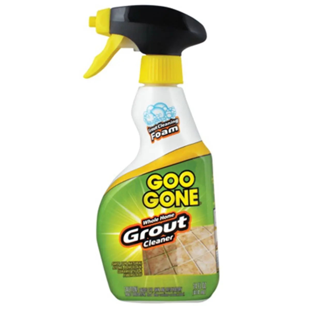 Goo Gone 2054 28oz Grout Foam Cleaner - Tile-Safe, Natural Stone-Safe, Penetrating Foam, Non-Chemical, Fume-Free Household Solution for Granite, Travertine, Removes Mold, Mildew & Hard Water Stains